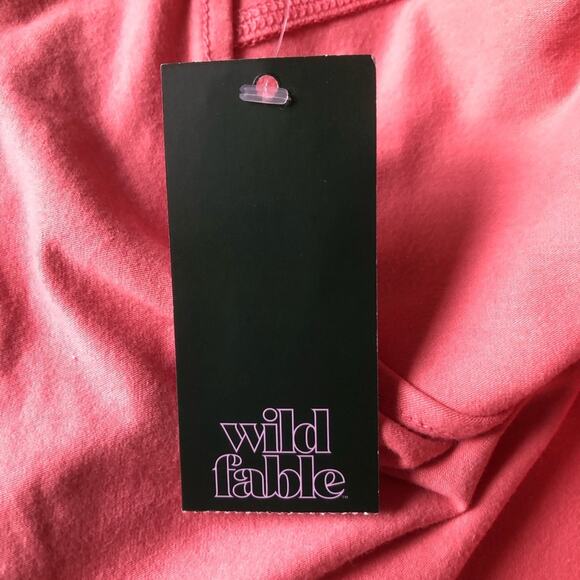 Wild Fable NWT Coral Pink Seamed Cropped Cami Tank Top Size 2X - Picture 14 of 15